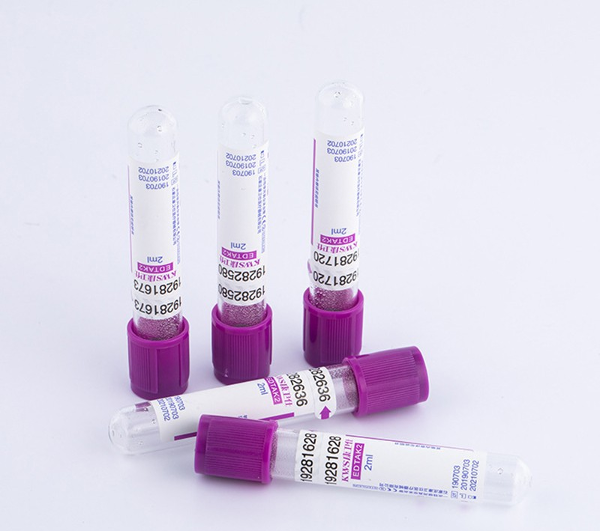 Proveedor claro de los tubos 100pcs/Tray de BD del vidrio del casquillo púrpura de Vial Container Test Tubes 2ML de los tubos de la colección de la sangre