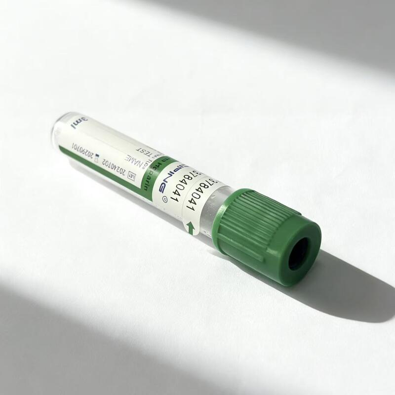 Sodium Heparin Tubes with Push-Down Safety Cap: One-Handed Sealing for Lithium Monitoring