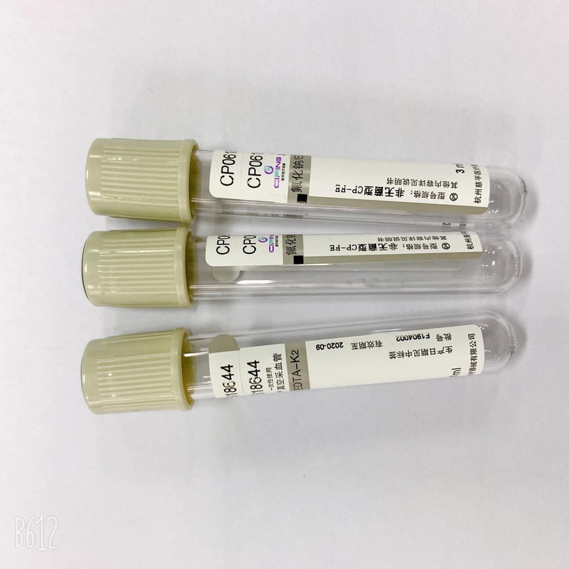 Accurate Ratio Glucose Blood Tube Grey Cap Sodium Fluoride EDTA 1:9