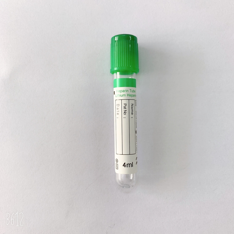 Customized Lithium Heparin Tube With Rubber Stopper Leakage Proof