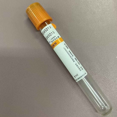 Favorable coagulación del coágulo del activador de la sangre del tubo superior anaranjado de la colección