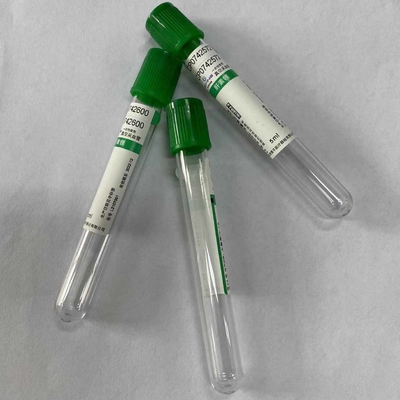 Sangre rutinaria de las pruebas de Clinicalbiochemistry que recoge el top del verde del tubo