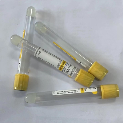 cubierta principal amarilla del vacío 5ml de la sangre del tubo disponible médico de la colección