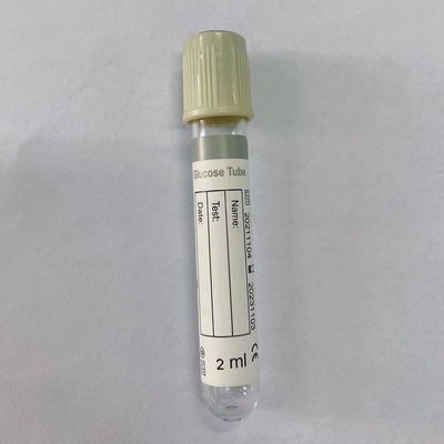 Tubo 1 de la heparina del EDTA del fluoruro de sodio de Grey Cap Glucose Tube With - 10ml