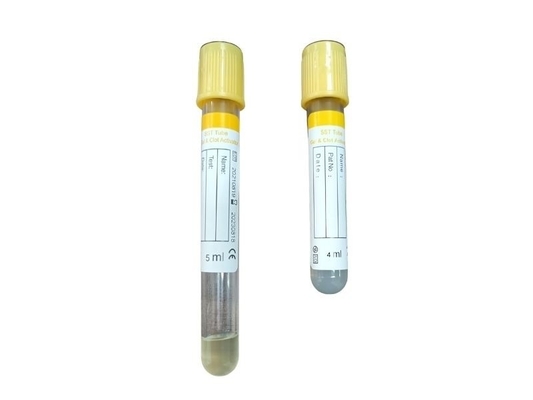 Tubo superior amarillo del activador del coágulo del gel de SST para la colección 10ml de la sangre