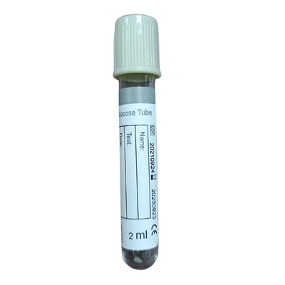 La glucosa en sangre del vacío recoge el fluoruro de sodio médico del vidrio del ANIMAL DOMÉSTICO del tubo