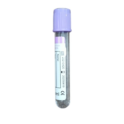 La colección material de la sangre del EDTA del animal doméstico embotella vacío púrpura del color del tubo