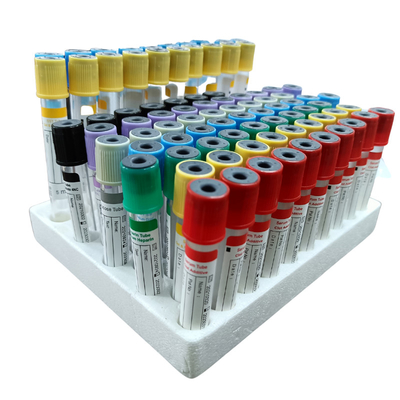 Tubo de ensayo de extracción de sangre al vacío ESR Heparina de gel simple PET EDTA de vidrio desechable
