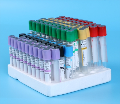 Plástico del ANIMAL DOMÉSTICO del tubo de la colección de la sangre del vacío del EDTA K2 K3 para el laboratorio