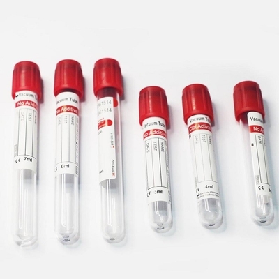 No tubos de ensayo vacuum blood colletion tube de la colección de la sangre del llano del vacío del activador ningún añadido