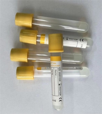 Tubo médico 2 de la colección de la sangre del vacío - tubo del gel 10ml con el top amarillo