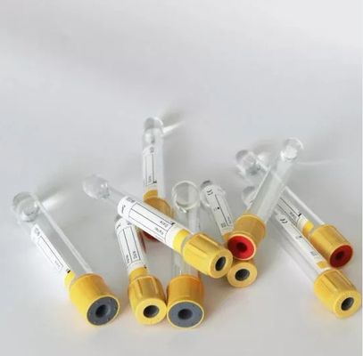 OEM 3ml - tubo disponible médico de la colección de la sangre del vacío 10ml con el top amarillo