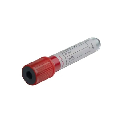 Consumibles médicos tubo de vacío para recolección de sangre sin aditivos tubo rojo simple
