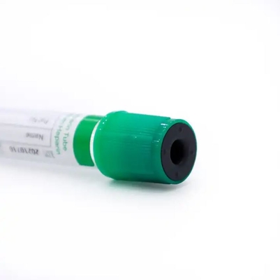 1-10 ml PET Desechable Vacuo Recolección de sangre Lítio Heparina Tubo Verde Top Consumibles médicos