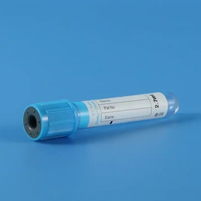 Prueba de laboratorio de citrato de sodio de vacío de recolección de sangre PT tubo con tapa azul