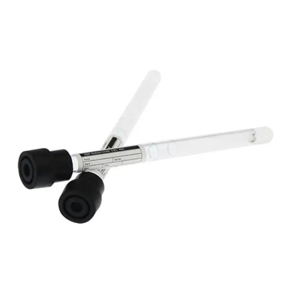 Dispositivo médico ESR tubo de recolección de sangre al vacío Black Cap Color