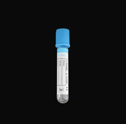 CE ISO FSC Aprobado Citrato de sodio medicinal 3,2% PT tubo de recolección de sangre Color de tapa azul