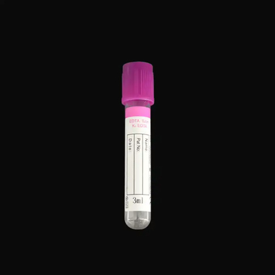 Consumables médicos tubo de recogida de muestras de sangre EDTA vidrio desechable estéril PET tubo de ensayo al vacío para sangre