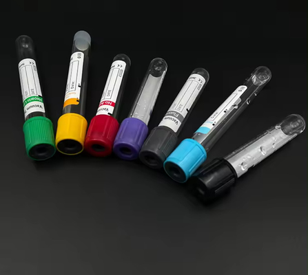 Tubo de recogida de sangre de plástico estéril al vacío personalizado por suministros médicos desechables