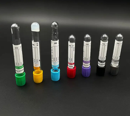 Suministros médicos desechables tubo de recolección de sangre con vacío estéril personalizado