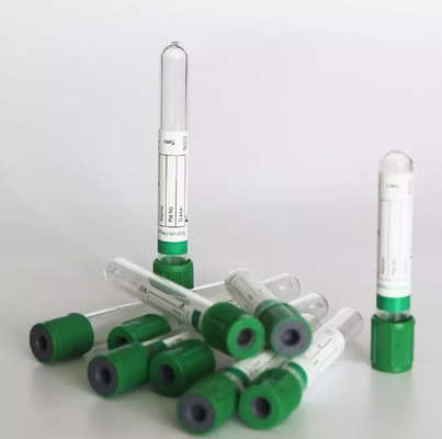 Tamaño personalizado tubo de recolección de sangre al vacío para pruebas de química de rutina tubo de heparina de litio