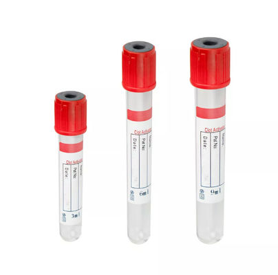 Tubos simples de recolección de sangre con diferentes volúmenes y tamaños para diferentes pruebas