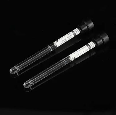 Tubo de recolección de sangre desechable de citrato de sodio 1:4 negro, que se puede operar directamente en la máquina